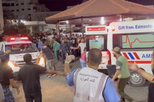 غزة: 500 شهيد بقصف لمستشفى “المعمداني”