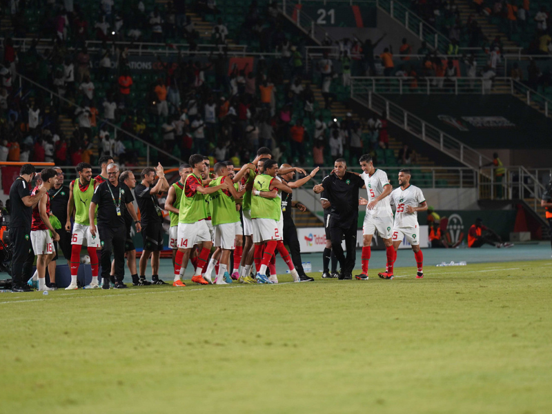 المنتخب المغربي يهزم نظيره الزامبي ويلاقي جنوب إفريقيا في ثمن النهائي