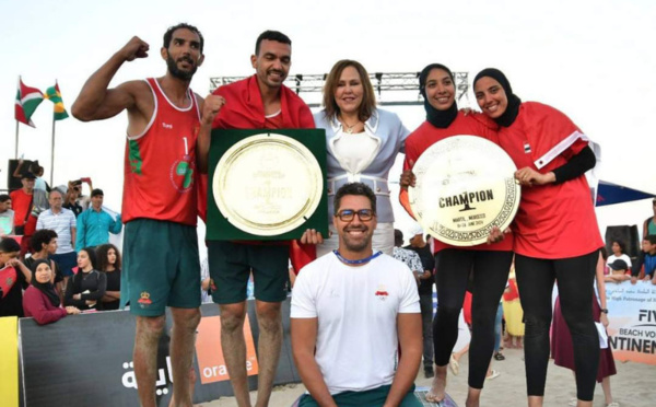 منتخب المغرب للكرة الطائرة الشاطئية يفوز ببطولة إفريقيا ويتأهل لأولمبياد باريس
